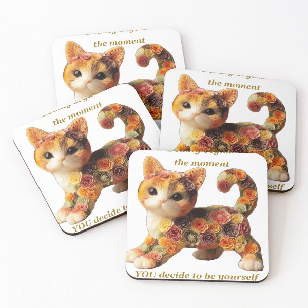 Item preview, Floral Kitten: The Beauty of Being Yourself designed and sold by PatyCreations.