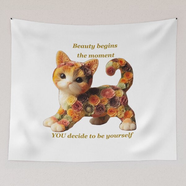 Item preview, Floral Kitten: The Beauty of Being Yourself designed and sold by PatyCreations.