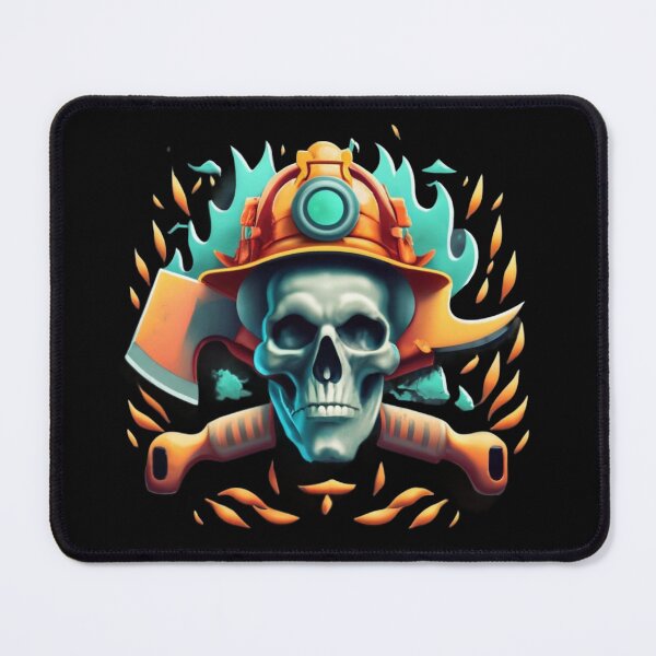 Item preview, Firefighter skull designed and sold by TrendyPalette.