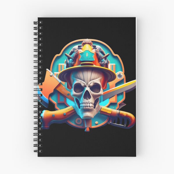 Item preview, Firefighter skull designed and sold by TrendyPalette.