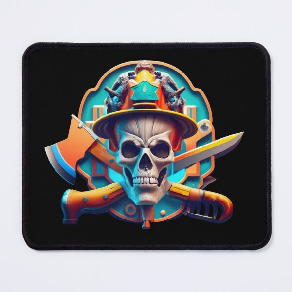 Item preview, Firefighter skull designed and sold by TrendyPalette.