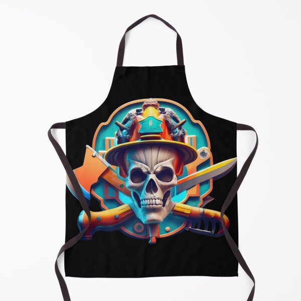 Item preview, Firefighter skull designed and sold by TrendyPalette.