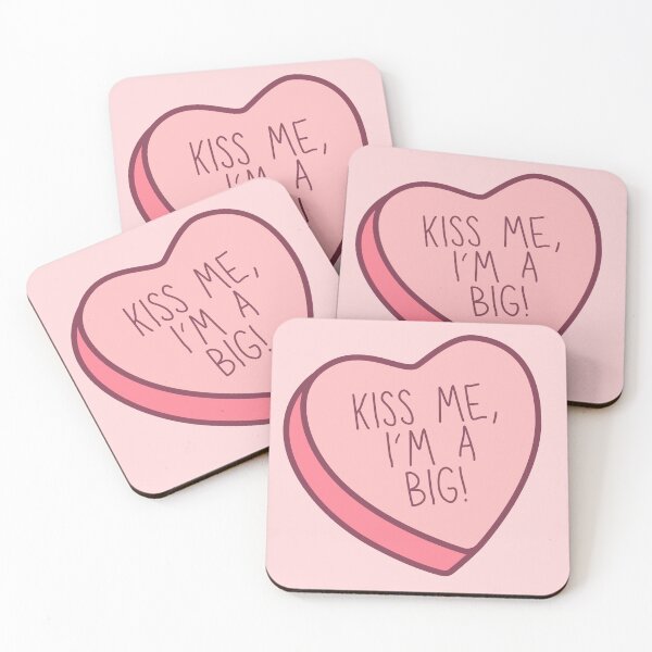 Item preview, Kiss Me, I'm A Big! - Big/Little Candy Heart designed and sold by Jenna Cage.