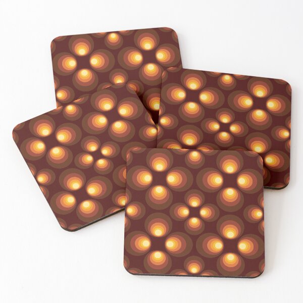Item preview, 1970s Inspire Orange Repeating Pattern designed and sold by itsgoodjunk.