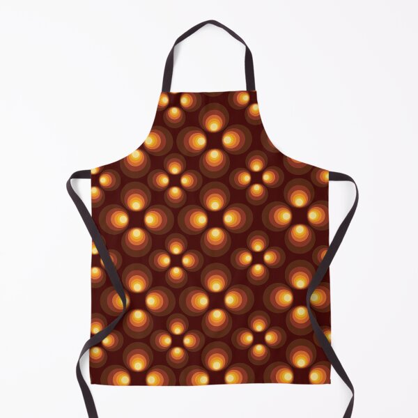 Item preview, 1970s Inspire Orange Repeating Pattern designed and sold by itsgoodjunk.