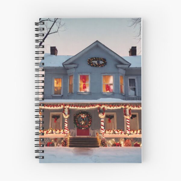 Item preview, Old House Decorated For Christmas designed and sold by KoliBabb.