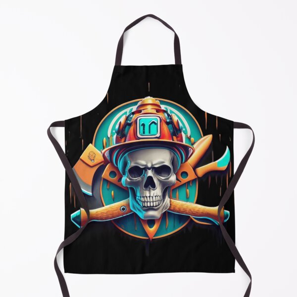 Item preview, Firefighter skull designed and sold by TrendyPalette.