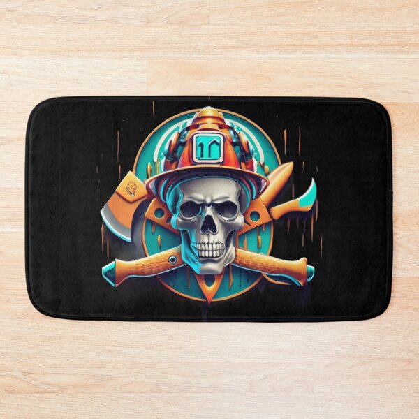 Item preview, Firefighter skull designed and sold by TrendyPalette.
