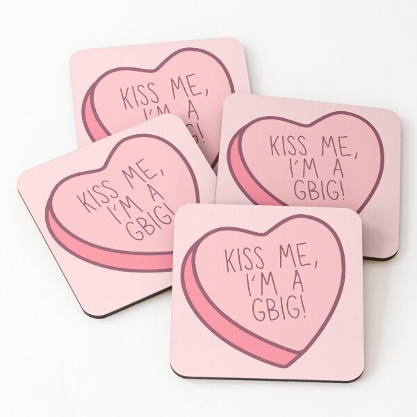 Item preview, Kiss Me, I'm A GBig! - Big/Little Candy Heart designed and sold by Jenna Cage.