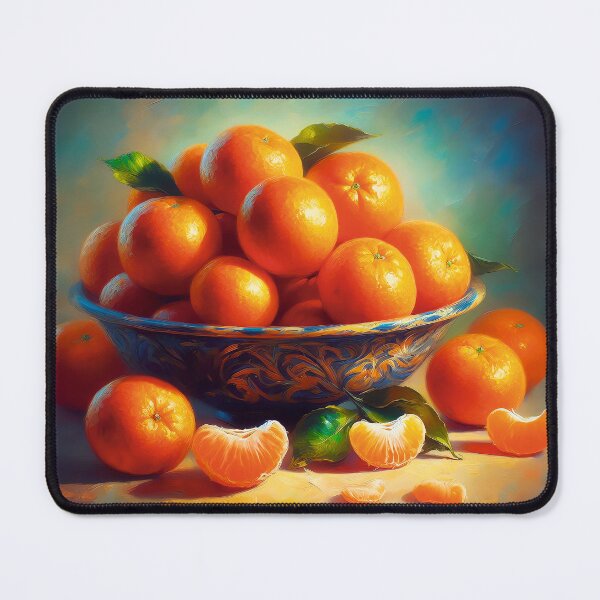 Item preview, Tangerines in a bowl - AI art designed and sold by al-mi-ko.