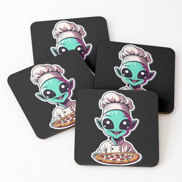 Item preview, Alien who makes pizza designed and sold by TrendyPalette.