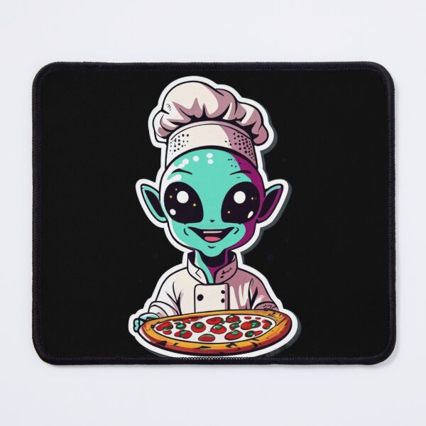 Item preview, Alien who makes pizza designed and sold by TrendyPalette.