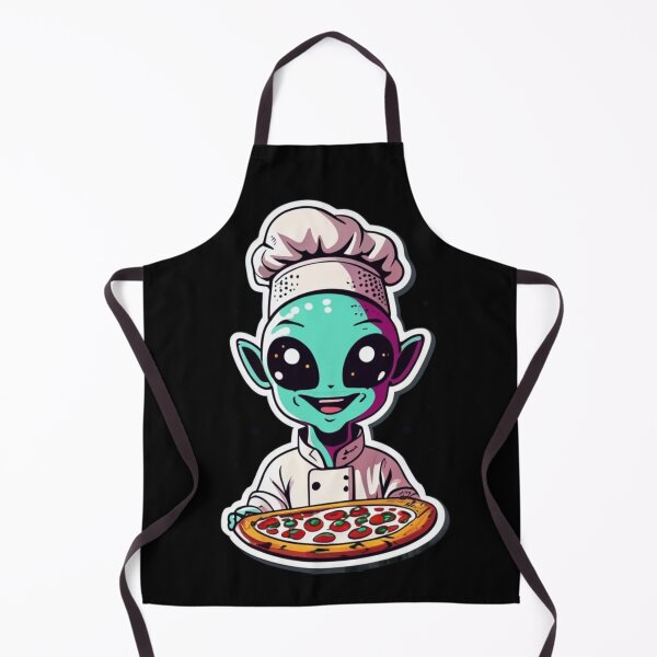 Item preview, Alien who makes pizza designed and sold by TrendyPalette.