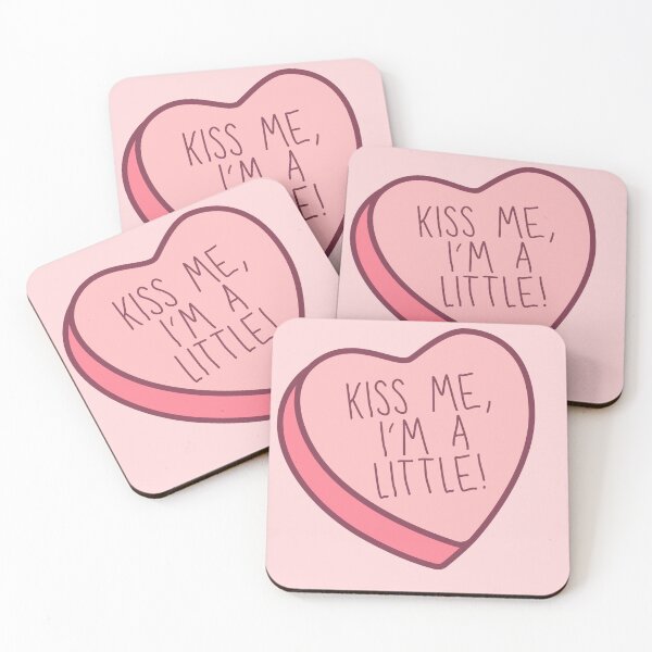 Item preview, Kiss Me, I'm A Little! - Big/Little Candy Heart designed and sold by Jenna Cage.