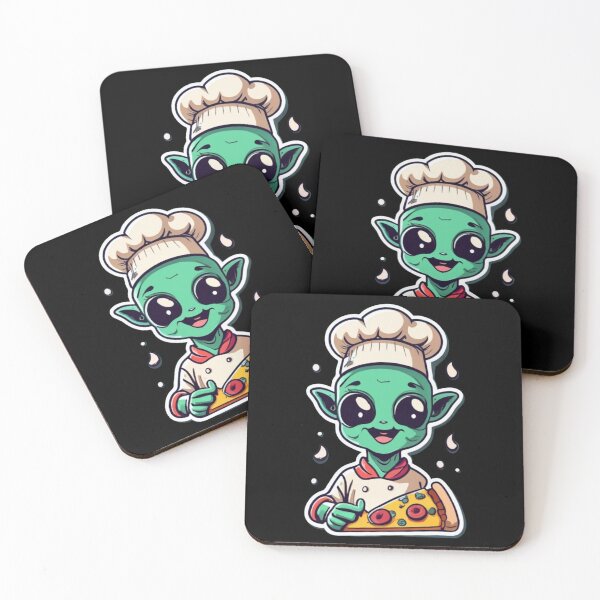 Item preview, Alien who makes pizza designed and sold by TrendyPalette.