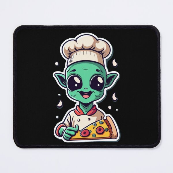 Item preview, Alien who makes pizza designed and sold by TrendyPalette.