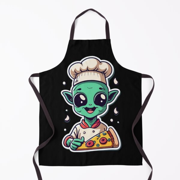 Item preview, Alien who makes pizza designed and sold by TrendyPalette.