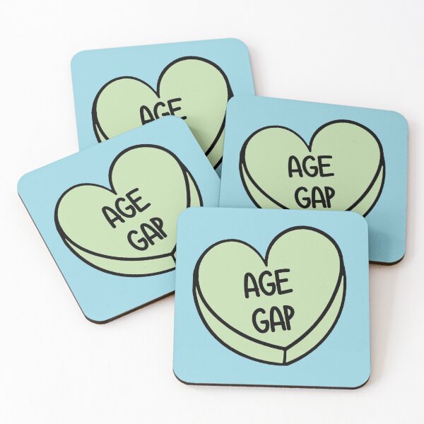 Item preview, Book Trope Age Gap Love Heart designed and sold by baranskini.