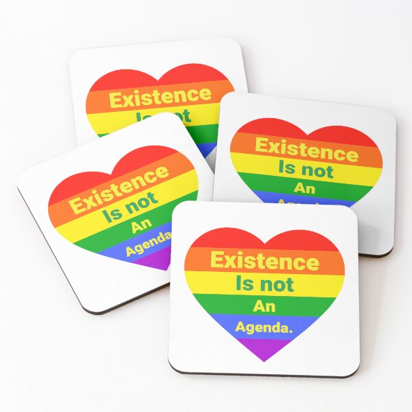 Item preview, Existence is not an agenda, LGBTQ rights design  designed and sold by Rachel the Artist .