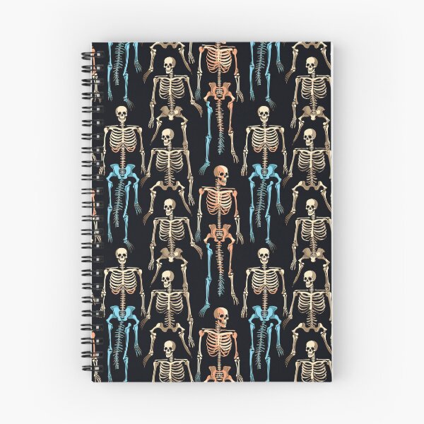 Item preview, Abstract Skeleton Blue Pink Halloween Repeating Pattern designed and sold by ajmatos.