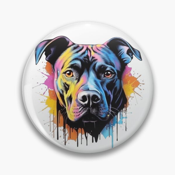 Aperçu de l'œuvre American Staffordshire Terrier Design Moderne créée et vendue par CUTEDOGGIEZ.