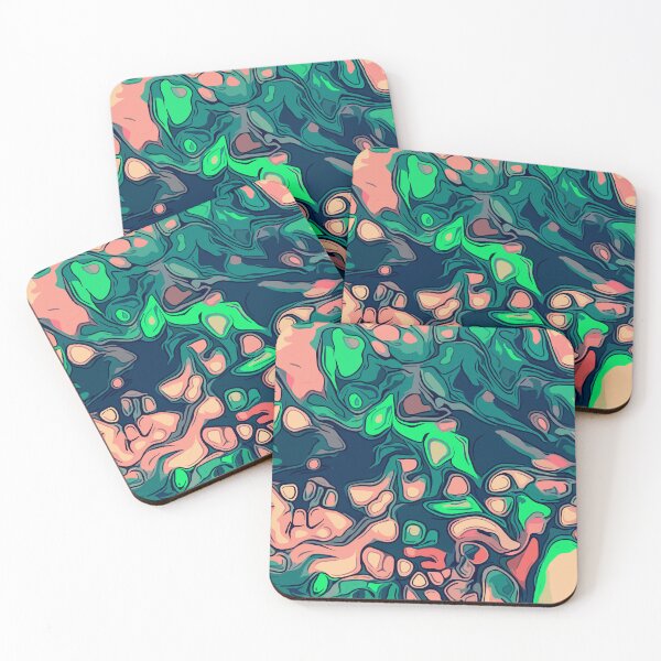 Item preview, Fluid Harmony: Green and Pink Pouring Artistry designed and sold by GAP90.