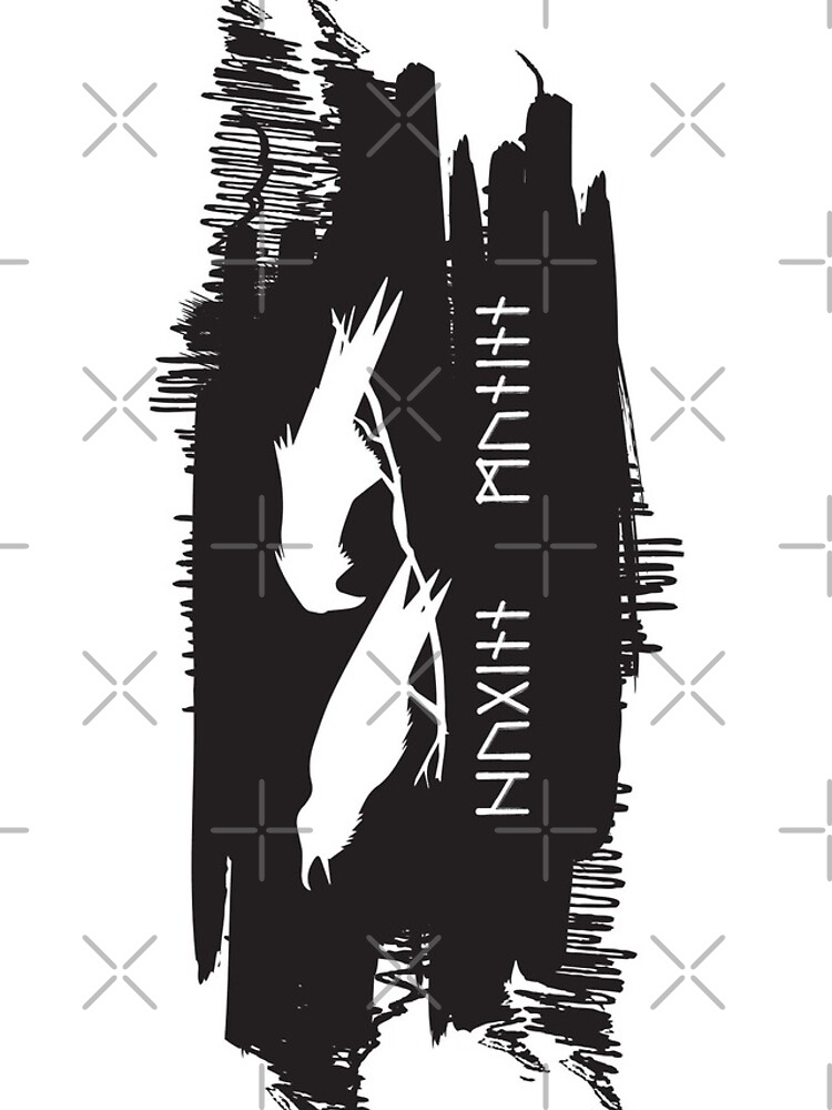 "Hugin and Munin Odin Ravens/Crows with Runic names Norse Viking