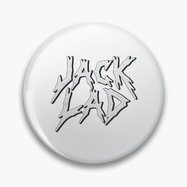 Artikelvorschau, Jack Lad Logo (weiße, gezackte und leicht verzerrte Buchstaben) entworfen und verkauft von Jack O TV.