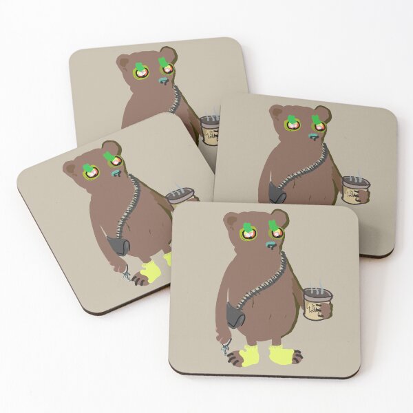 Item preview, Sleepy and Tired Bear Goes To Work - Coffee designed and sold by ViewerEqualsPhoton.