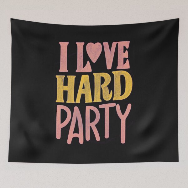 Item preview, I Love Hard Party, Presents for Party Lover designed and sold by Imaginefun.
