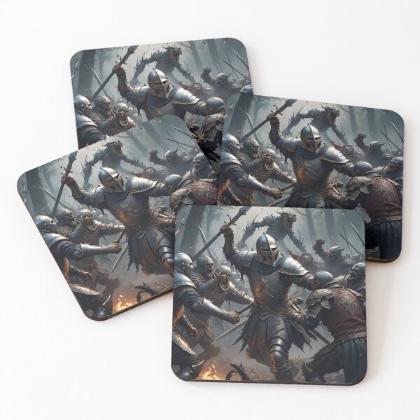 Item preview, A holy knight fighting an undead horde designed and sold by AiAnatnom.
