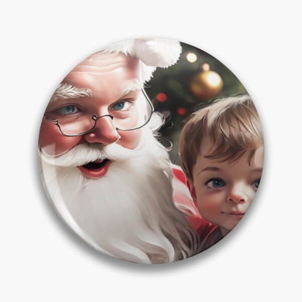 Item preview, Santa and Little Boy Portrait designed and sold by KoliBabb.