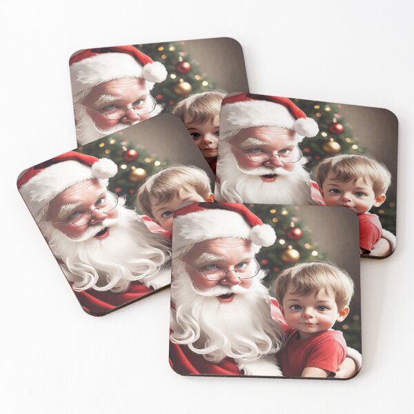 Item preview, Santa and Little Boy Portrait designed and sold by KoliBabb.