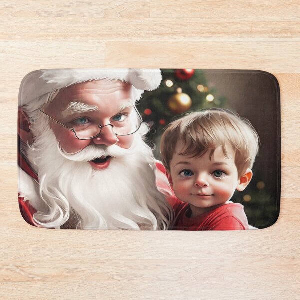 Item preview, Santa and Little Boy Portrait designed and sold by KoliBabb.