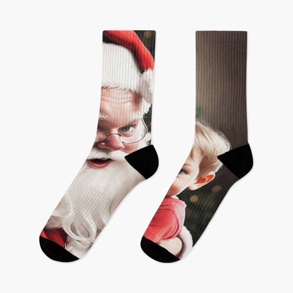 Item preview, Santa and Little Boy Portrait designed and sold by KoliBabb.
