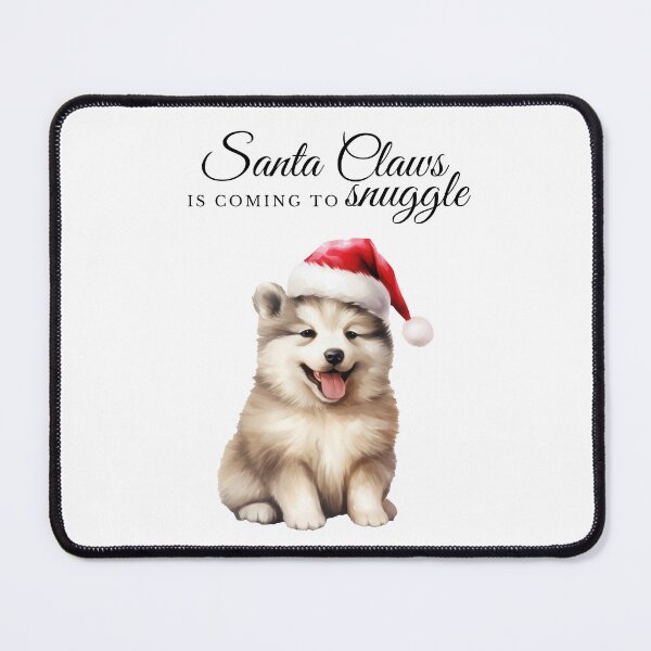 Item preview, Husky Santa Claws is coming to snuggle in black designed and sold by WildBeauty.
