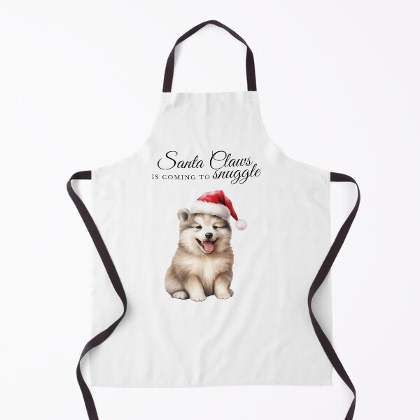 Item preview, Husky Santa Claws is coming to snuggle in black designed and sold by WildBeauty.