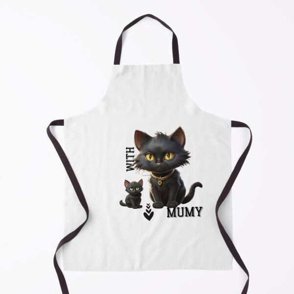 Item preview, black cat with her little cat designed and sold by Jibshop ⭐⭐⭐⭐⭐.