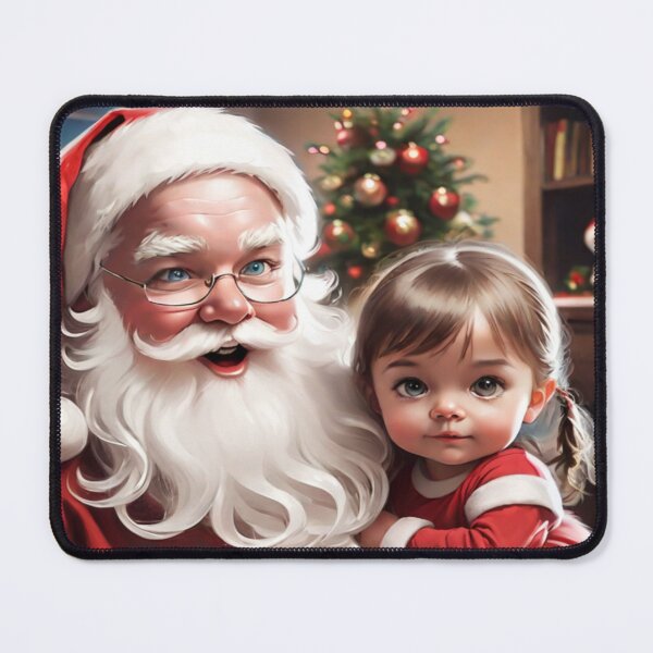 Item preview, Santa and Little Girl Portrait designed and sold by KoliBabb.