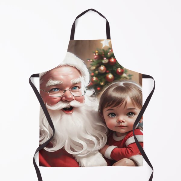 Item preview, Santa and Little Girl Portrait designed and sold by KoliBabb.