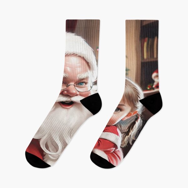 Item preview, Santa and Little Girl Portrait designed and sold by KoliBabb.