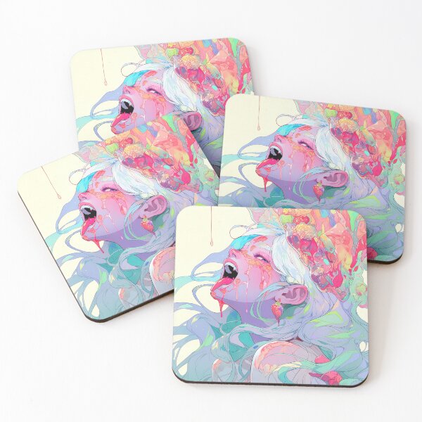 Item preview, Weird Surreal Goopy Tongue Anime Girl designed and sold by bubblegoth.