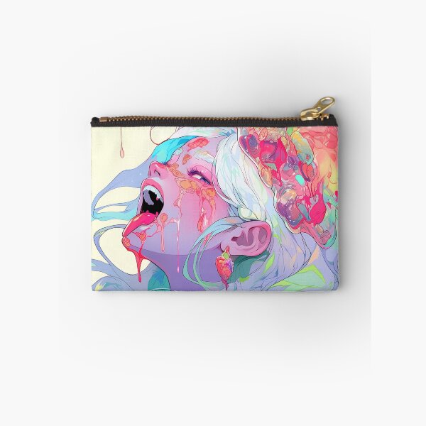 Item preview, Weird Surreal Goopy Tongue Anime Girl designed and sold by bubblegoth.