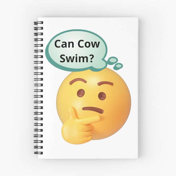 Item preview, Deep Thoughts: Can Cow Swim? designed and sold by AnimeAero.
