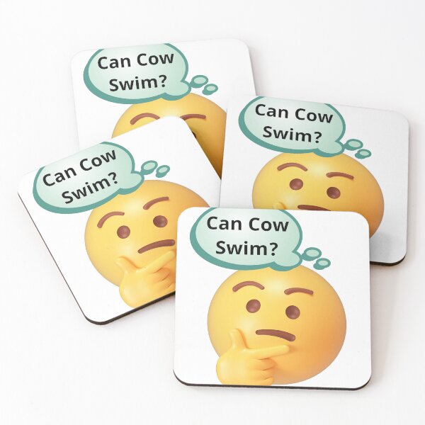 Item preview, Deep Thoughts: Can Cow Swim? designed and sold by AnimeAero.