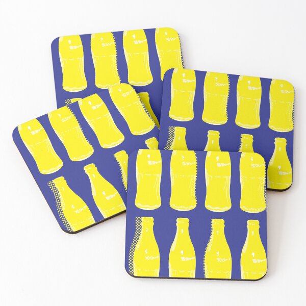 Item preview, Yellow Soda Pop Bottles designed and sold by CalicoFlair.