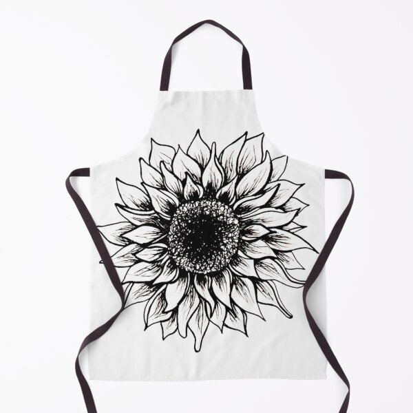 Item preview, Black and White Sunflower | Artwork by Julia Healy designed and sold by Julia Healy.