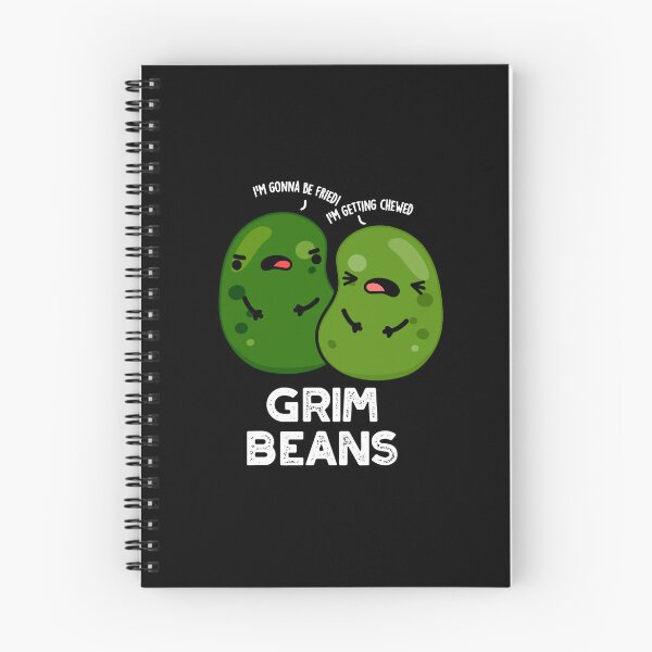 Item preview, Grim Beans Funny Veggie Puns (Dark BG) designed and sold by punnybone.