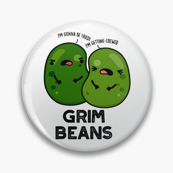 Item preview, Grim Beans Funny Veggie Puns designed and sold by punnybone.