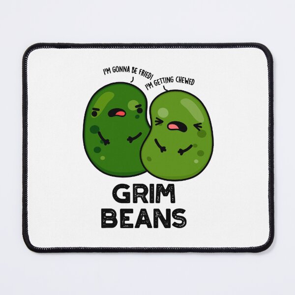 Item preview, Grim Beans Funny Veggie Puns designed and sold by punnybone.